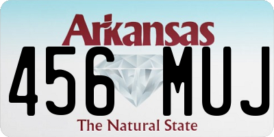 AR license plate 456MUJ