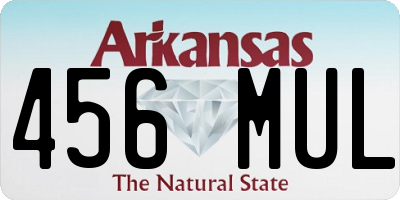 AR license plate 456MUL