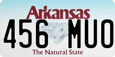 AR license plate 456MUO