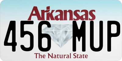 AR license plate 456MUP