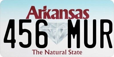 AR license plate 456MUR