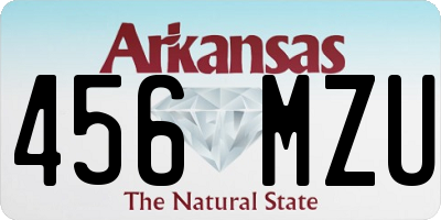 AR license plate 456MZU