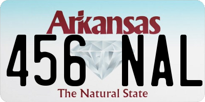 AR license plate 456NAL