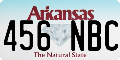 AR license plate 456NBC