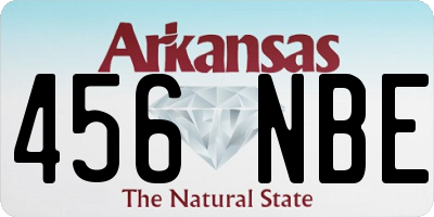 AR license plate 456NBE