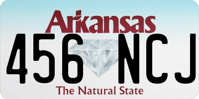 AR license plate 456NCJ