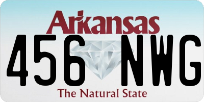 AR license plate 456NWG