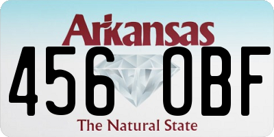 AR license plate 456OBF
