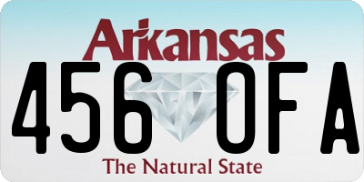 AR license plate 456OFA