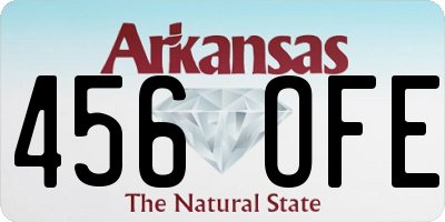 AR license plate 456OFE