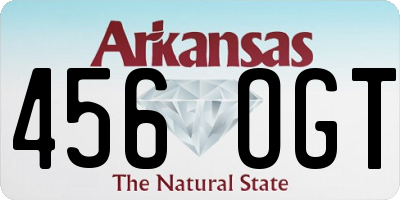 AR license plate 456OGT