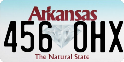AR license plate 456OHX