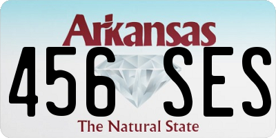 AR license plate 456SES