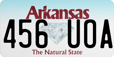 AR license plate 456UOA