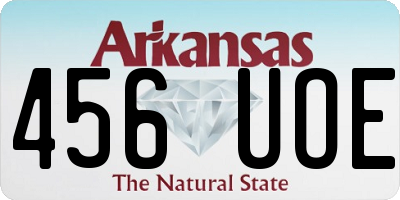 AR license plate 456UOE