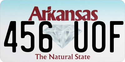 AR license plate 456UOF