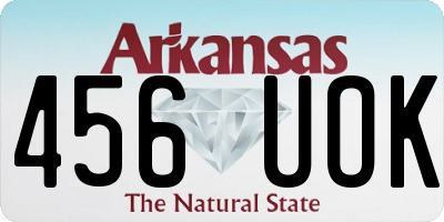 AR license plate 456UOK