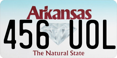 AR license plate 456UOL