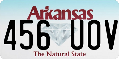 AR license plate 456UOV
