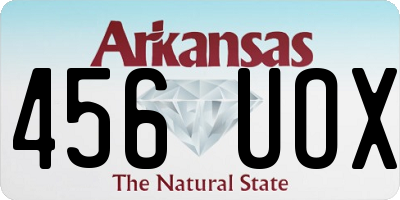 AR license plate 456UOX