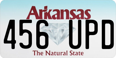AR license plate 456UPD