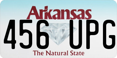 AR license plate 456UPG