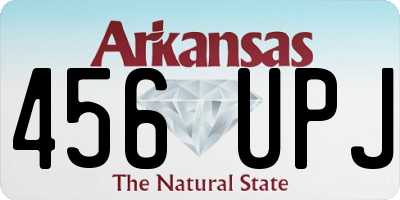 AR license plate 456UPJ