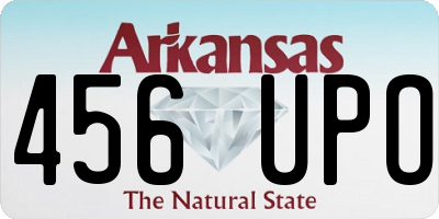 AR license plate 456UPO
