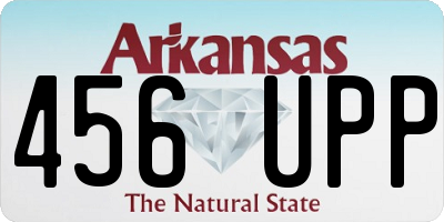 AR license plate 456UPP