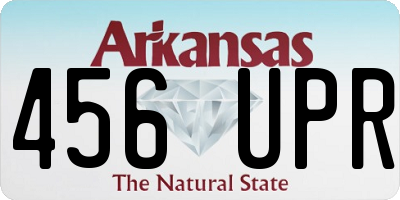AR license plate 456UPR