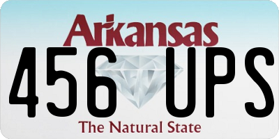 AR license plate 456UPS