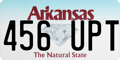 AR license plate 456UPT