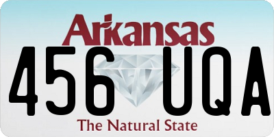 AR license plate 456UQA