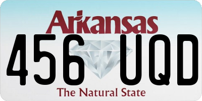 AR license plate 456UQD