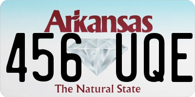 AR license plate 456UQE