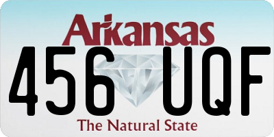AR license plate 456UQF