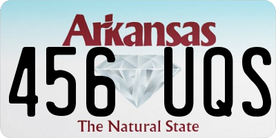 AR license plate 456UQS