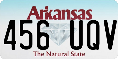 AR license plate 456UQV