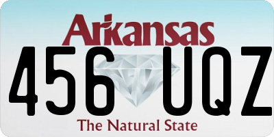 AR license plate 456UQZ