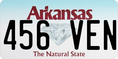 AR license plate 456VEN