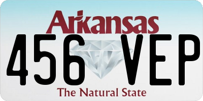 AR license plate 456VEP