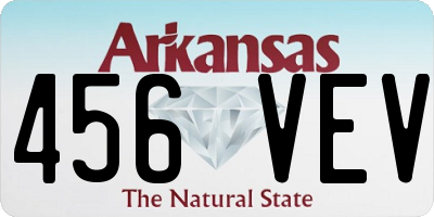 AR license plate 456VEV