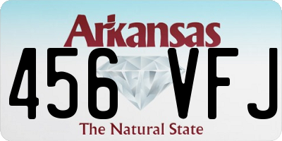 AR license plate 456VFJ
