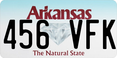 AR license plate 456VFK