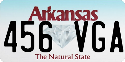AR license plate 456VGA