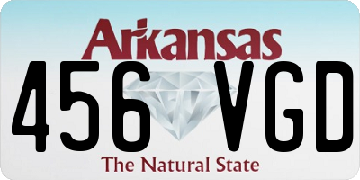 AR license plate 456VGD