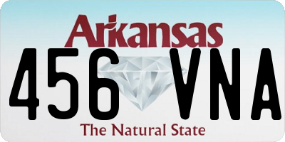 AR license plate 456VNA