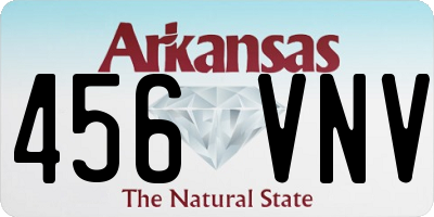 AR license plate 456VNV