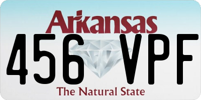 AR license plate 456VPF