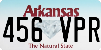 AR license plate 456VPR